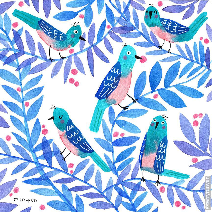 Bluebirds of Happiness!-Terry Runyan Creative