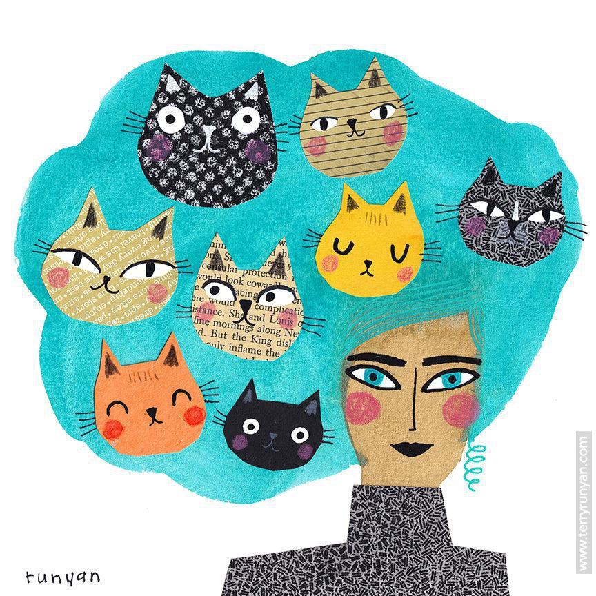 Kitty Head Hair!-Terry Runyan Creative