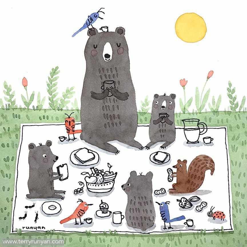 Bear Picnic!-Terry Runyan Creative