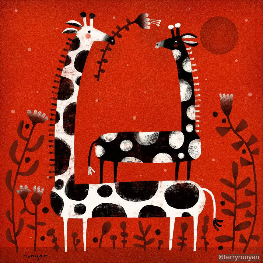 Piggyback Giraffe!-Terry Runyan Creative