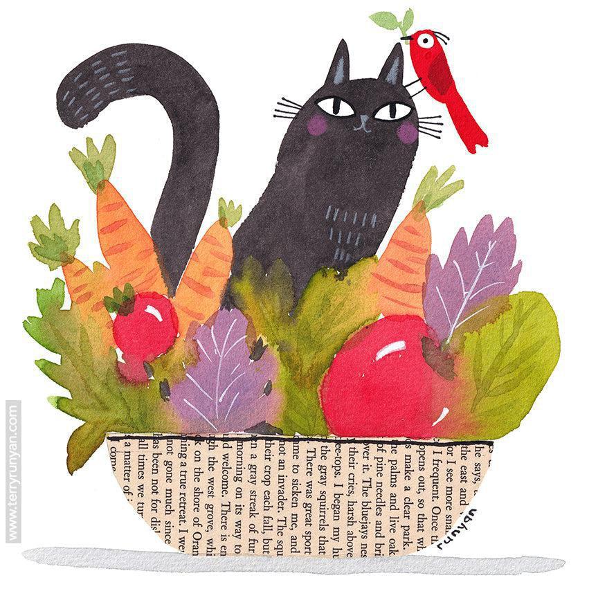 Veggie Cat!-Terry Runyan Creative