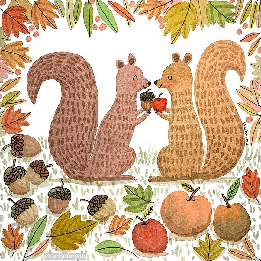 Squirrel Gifts! 💛🧡❤️-Terry Runyan Creative