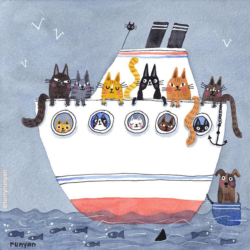 Cruising Cats!-Terry Runyan Creative