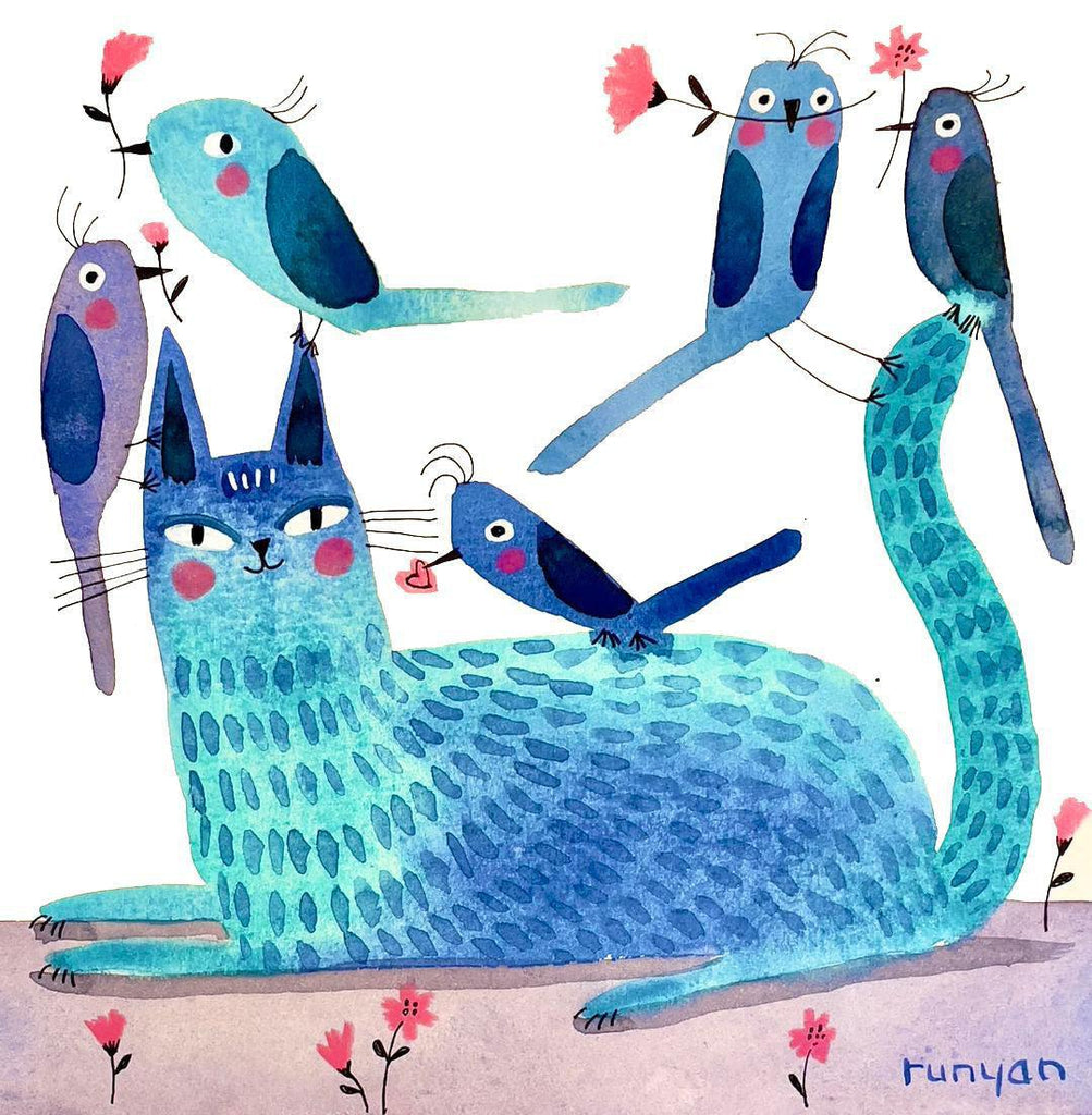 Blue Buddies!-Terry Runyan Creative