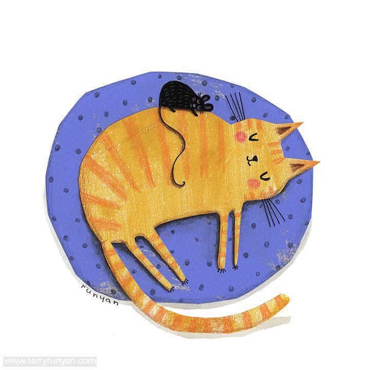 Cat Nap Friend!-Terry Runyan Creative