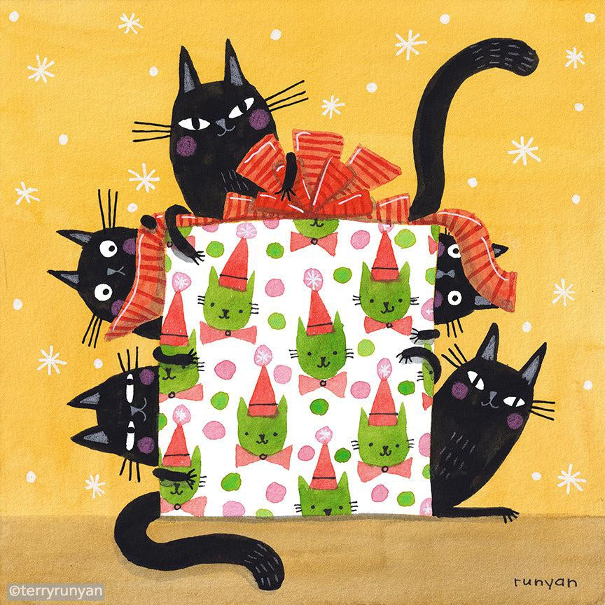 Kitty Gift Wrap!-Terry Runyan Creative