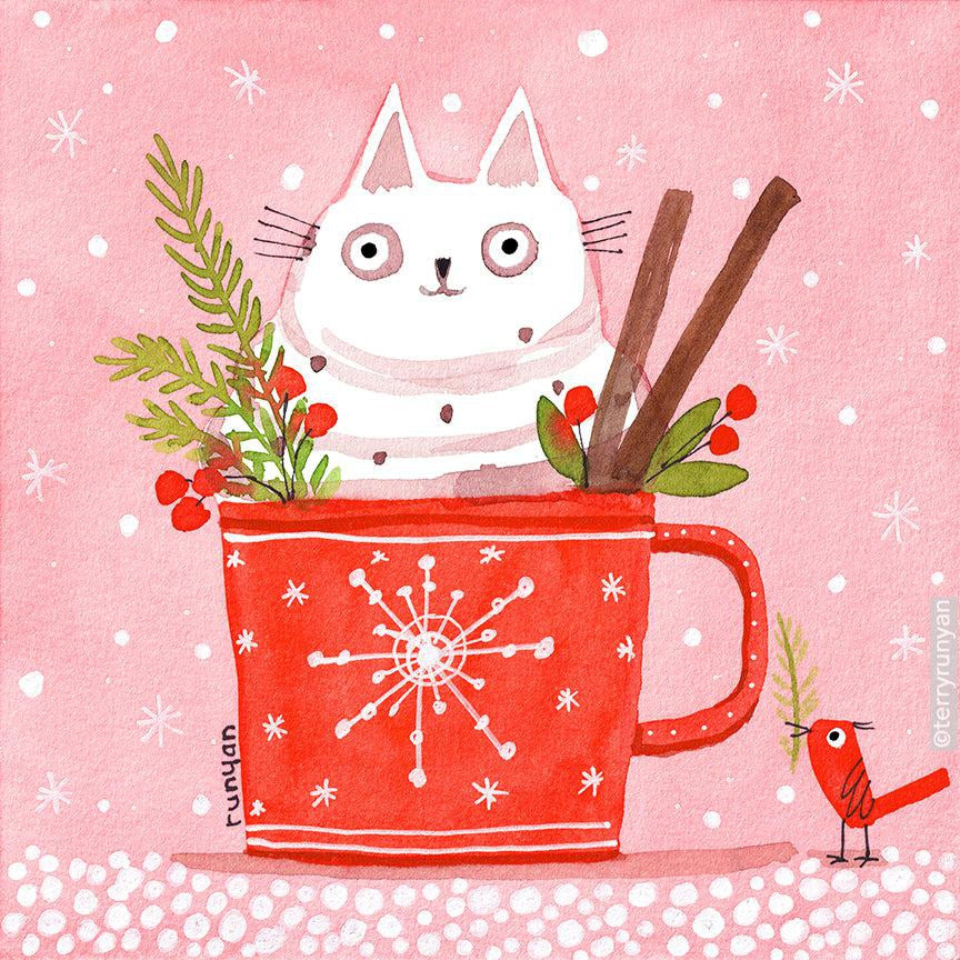 Hot Cocoa Cat!-Terry Runyan Creative