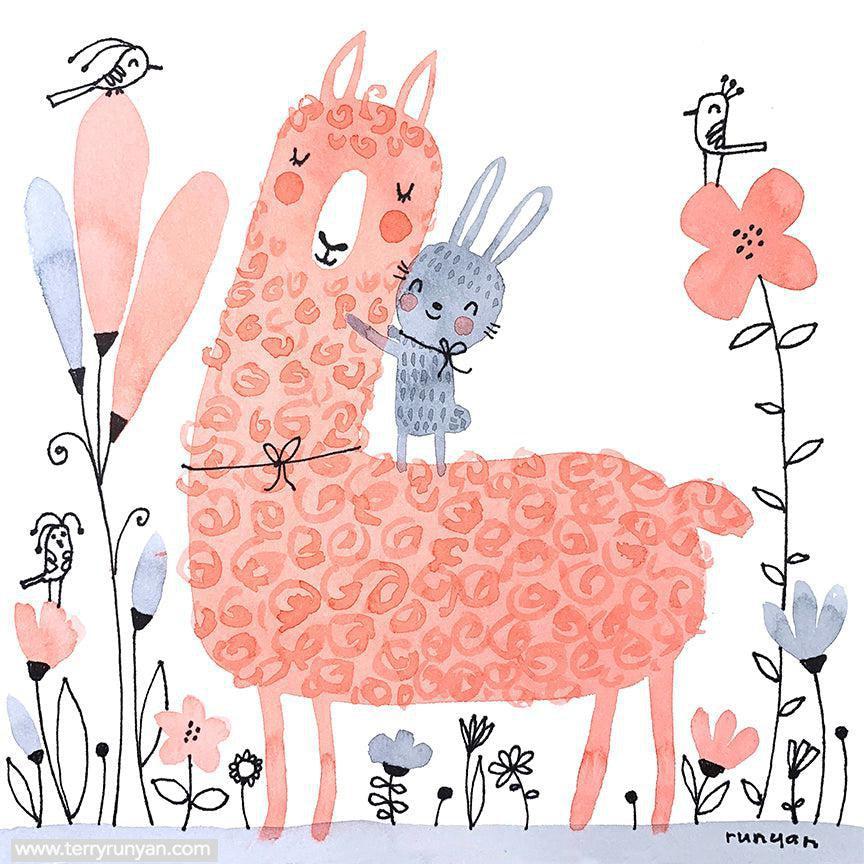 Llama Hug!-Terry Runyan Creative