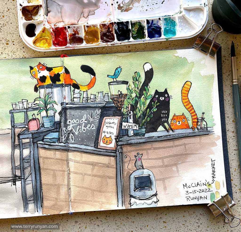 McClain's Market Cats!-Terry Runyan Creative