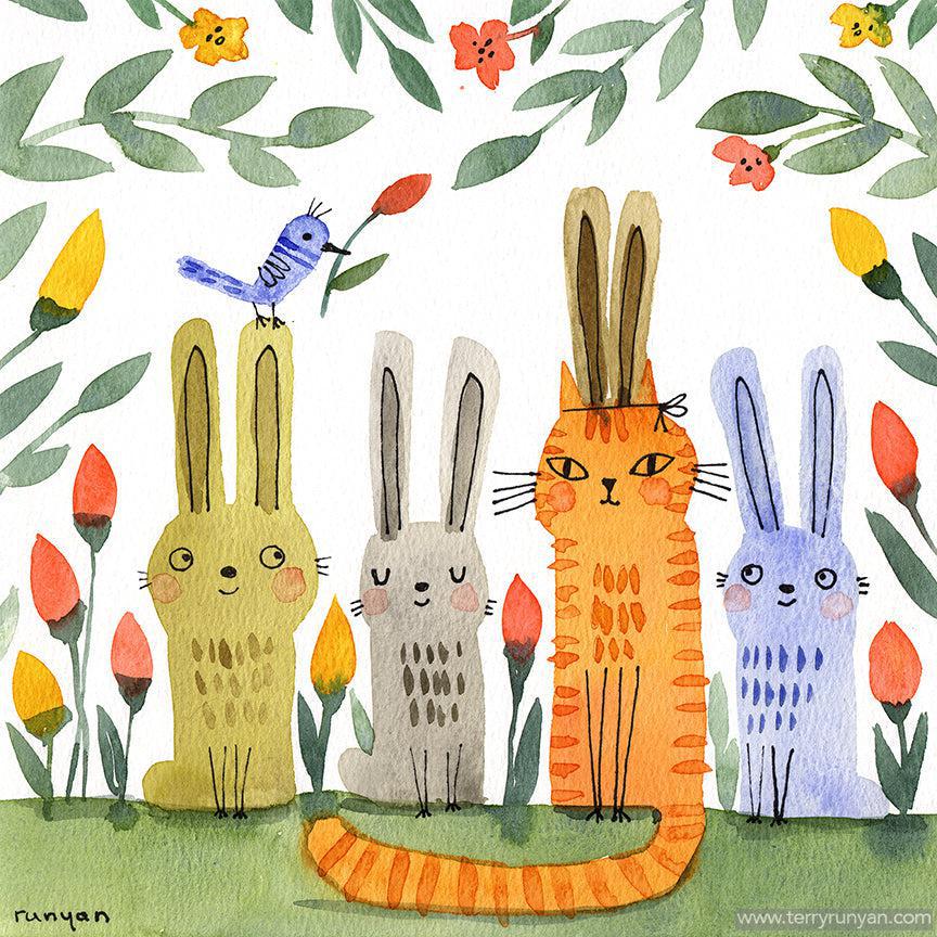 Bunnies Plus Garden!-Terry Runyan Creative