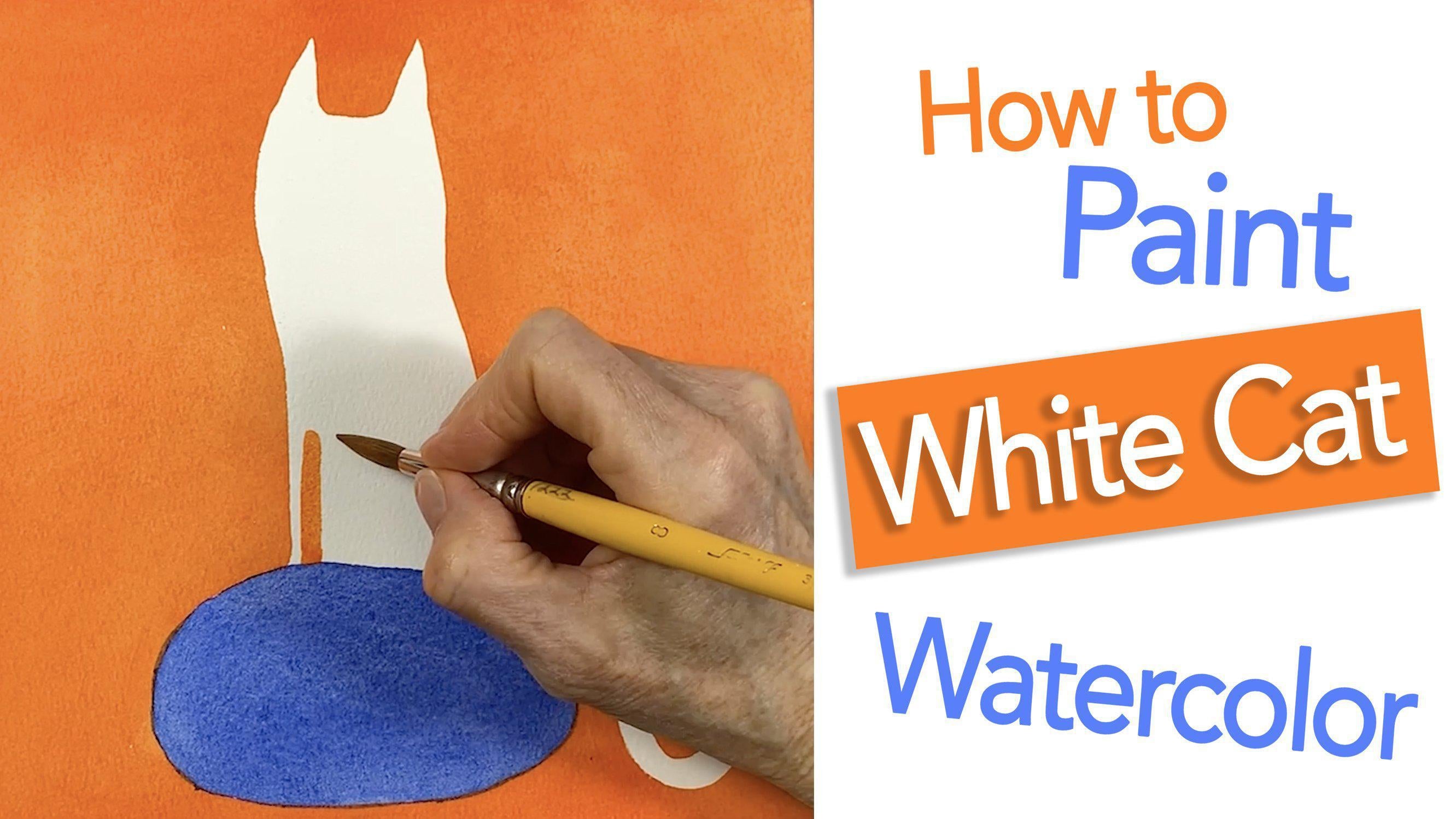 How to paint a White cat