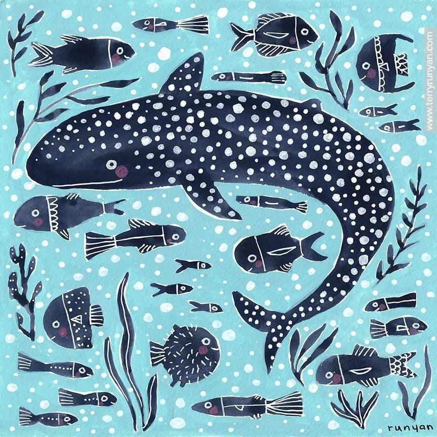 Whale Shark & Friends!-Terry Runyan Creative