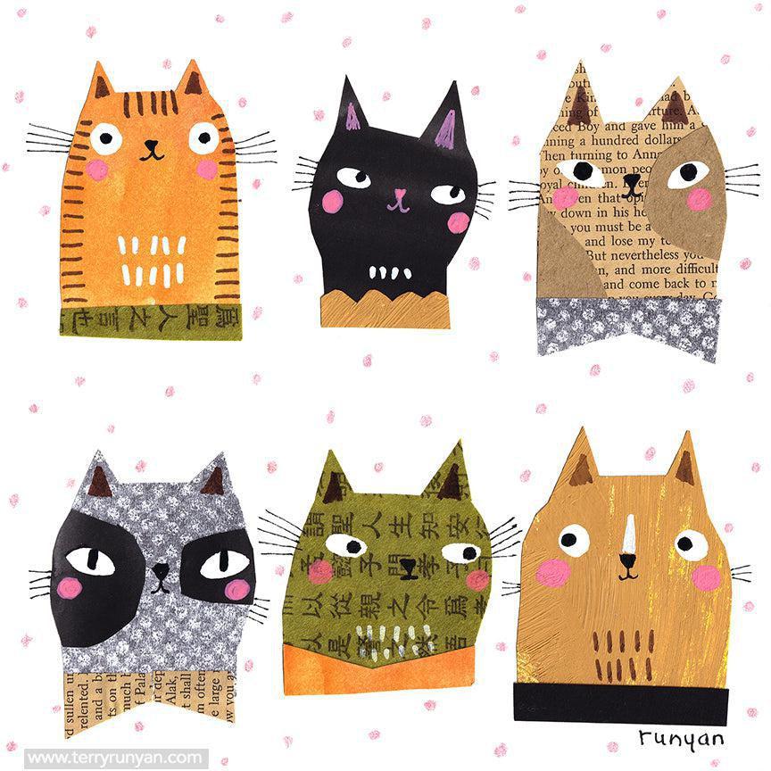 Kitty Faces!-Terry Runyan Creative