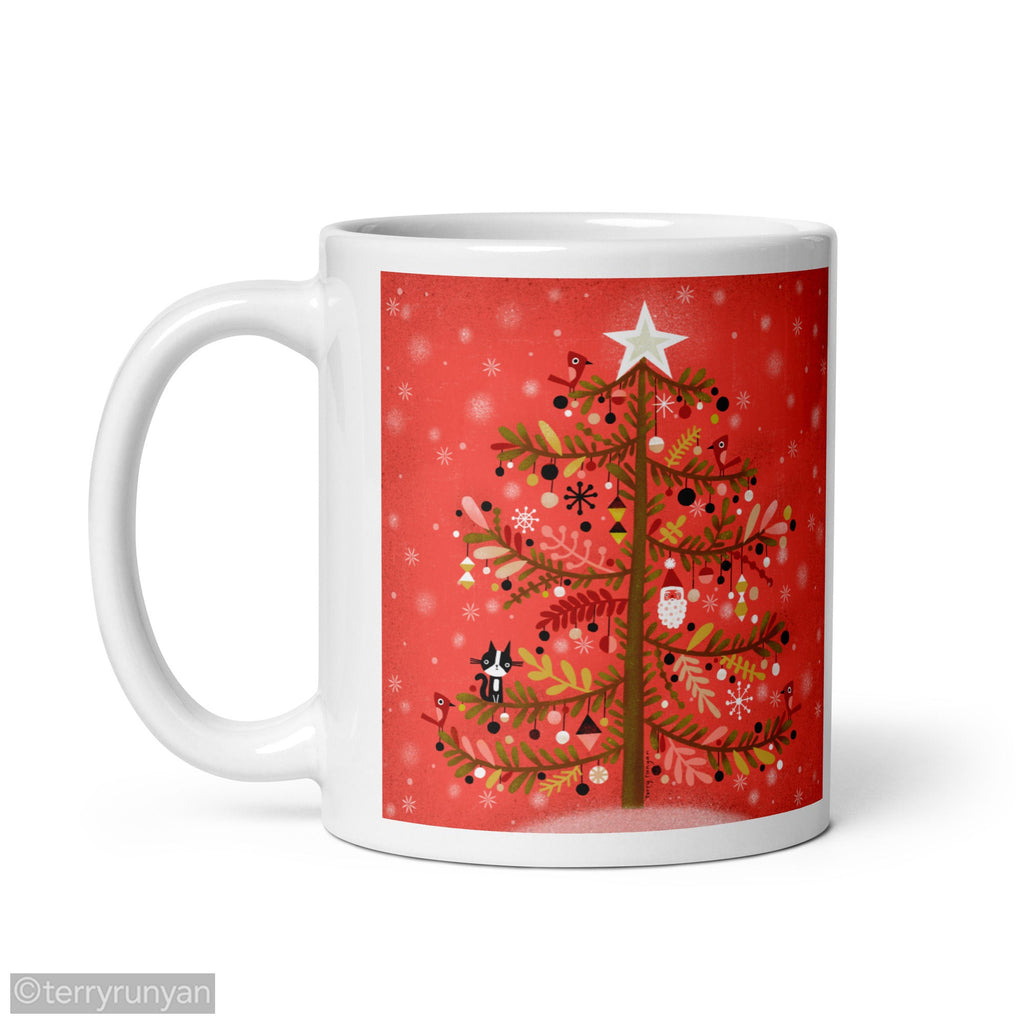 OH CHRISTMAS TREE mug-Mugs-Terry Runyan Creative-Terry Runyan Creative