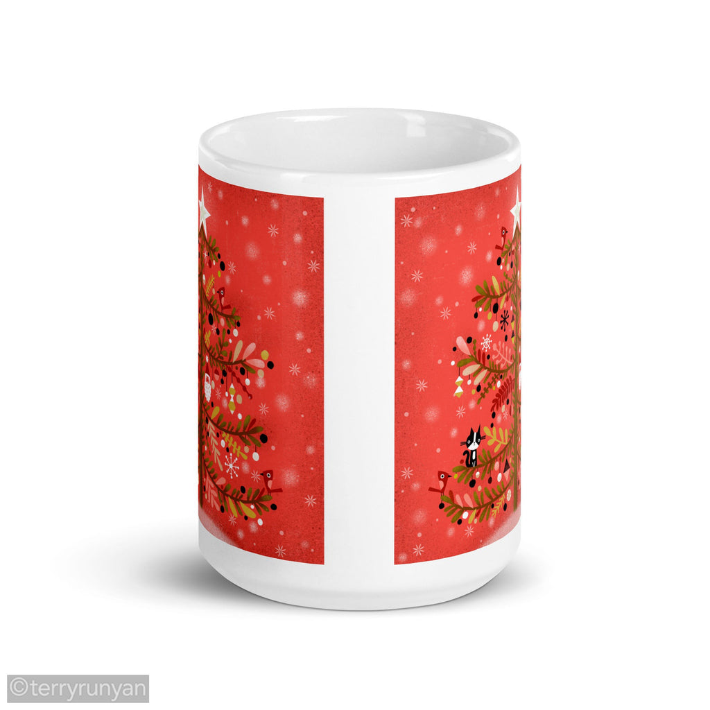 OH CHRISTMAS TREE mug-Mugs-Terry Runyan Creative-Terry Runyan Creative