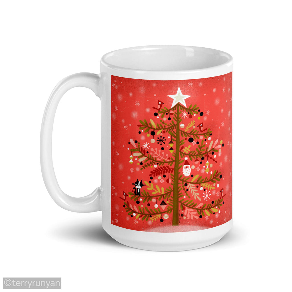 OH CHRISTMAS TREE mug-Mugs-Terry Runyan Creative-Terry Runyan Creative